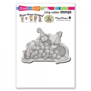 Stampendous-Cling-Stamps-House-Mouse-Birthday-Grapes-Rubber-Stamp---Gummistempel