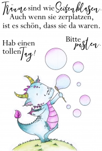 StempelBar-Stempelgummi-Lee-Holland---Seifenblasen-Drache