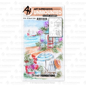 Art-Impressions-Clear-Stamp-Set----SF-Beach-Cabin