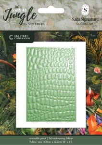 Crafters-Companion-Royal-Jungle-3D-Embossing-Folder-Crocodile-Print----Prgefolder