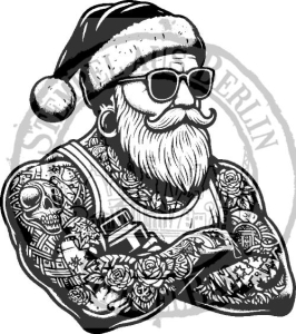 StempelBar-Stempelgummi-Tattooweihnachtsmann