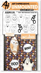 Art-Impressions-Clear-Stamps-with-dies-Mini-Halloween-Twisters-Set---Stempelset-inkl-Stanzen