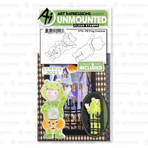 Art-Impressions-Clear-Stamps-with-dies-FB-Frog-Ciostume---Froschkostm-Stempelset-inkl-Stanzen