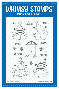 Whimsy-Stamps-Clear-Stamps----Bee-Gnomies
