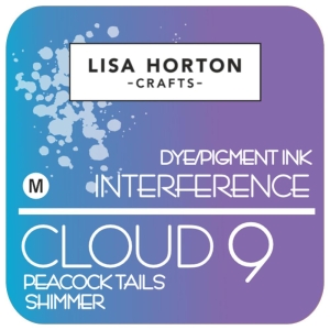 LISA-HORTON---Hybrid-Stempelkissen--DyePigment-Ink-Interference---Peacock-Tails-Shimmer