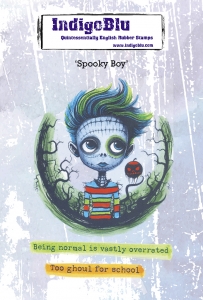 IndigoBlu-Gummistempel---Spooky-Boy-A6-Red-Rubber-Stamp