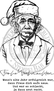 StempelBar-Stempelgummi-Weihnachtseinstein