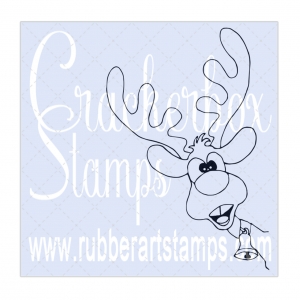 Crackerbox--Suzy-Stamps-Cling---Gummistempel-Side-Reindeer---Rentier