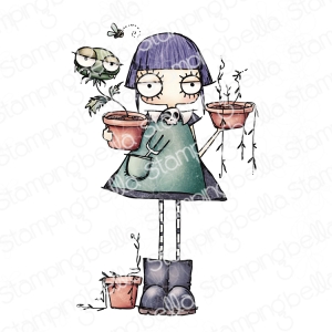 Gummistempel-Stamping-Bella-Cling-Stamp-ODDBALL-GARDENER-RUBBER-STAMP