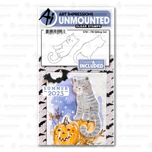 Art-Impressions-Clear-Stamps-with-dies-FB-Sitting-Cat---Katze-sitzend-Stempelset-inkl-Stanzen