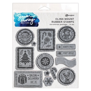 Simon-Hurley-create-Cling-Stamp-Set---christmas-postage