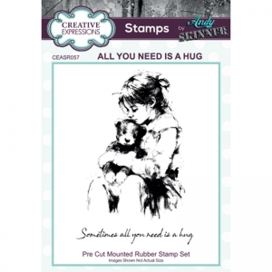 Creative-Expressions-Pre-Cut-Stamp---Gummistempel---Andy-Skinner-All-You-Need-Is-A-Hug-