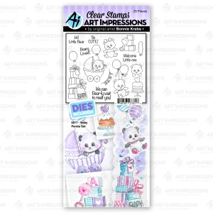 Art-Impressions-Clear-Stamps-Baby-Panda-Set---Stempelset-inkl-Stanzen