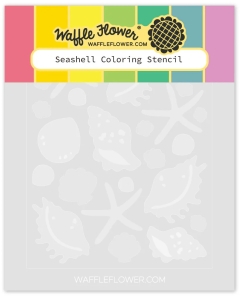 Waffle-Flower-Seashell-Coloring-Stencil---Schablone-Muscheln