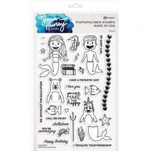 Simon-Hurley-create-Photopolymer-Clear-Stamps-Mythical-Mermaids---Meerjungfrau