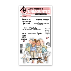 Art-Impressions-Clear-Stamps-Girlfriends-Friends-Forever