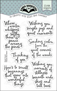 Karen-Burniston-Clear-Stamps-Stempel---Quiet-Forest-Sayings