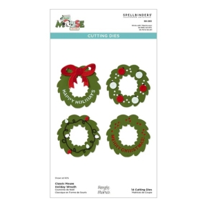 Spellbinders-Classic-Mouse-Holiday-Wreath-Etched-Dies---Stanz-Set-Weihnachtskranz