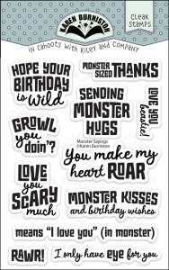 Karen-Burniston-Clear-Stamps-Stempel---Monster-Sayings
