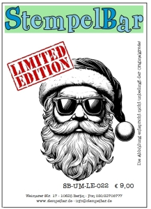 StempelBar-Stempelgummi-Groes-Weihnachtsmanngesicht