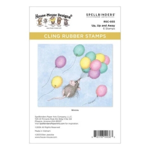 Spellbinders--Up-Up-and-Away-Cling-Rubber-Stamp-Set---House-Mouse-Stempelgummi