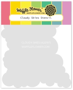 Waffle-Flower-Cloudy-Skies-Stencil---Schablone-Wolken