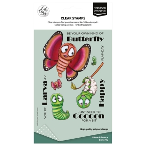 Vaessen-Creative--Silikonstempel-by-Carla-Creates-Butterfly----Schmetterling