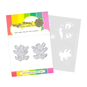 Waffle-Flower-Snow-Angel-Pup-Duo-Die-n-stencil----Stanze-und-Schablone