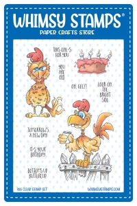 Whimsy-Stamps-Clear-Stamps---Rooster-Birthday