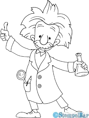 Bild 1 von StempelBar Stempelgummi Comic-Einstein