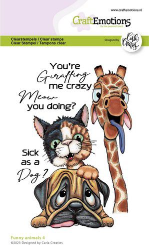 Bild 1 von CraftEmotions Stempel - clearstamps A6 - Funny animals 4 (EN) Carla Creaties