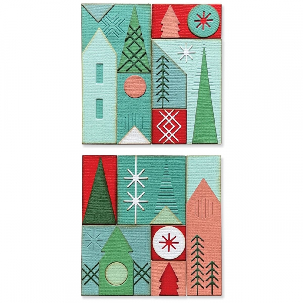 Bild 1 von Sizzix Thinlits Die by Tim Holtz - Stanzschablone - Holiday Blocks