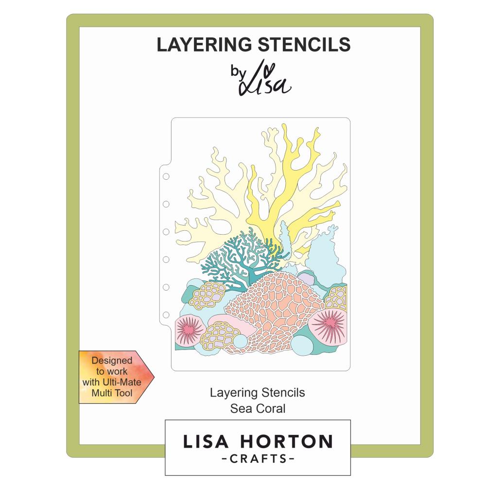 Bild 1 von LISA HORTON - Layering Stencils - Sea Coral