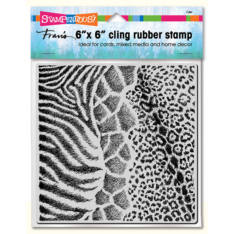Bild 1 von Cling Rubber Stamps - Wild Texture Rubber Stamp