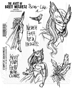 Bild 1 von The Art of Brett Weldele Cling Mount Stamps Gummistempel - Jenny Sparrow