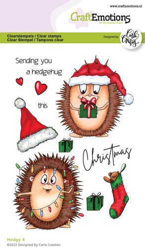 Bild 1 von CraftEmotions Stempel - clearstamps A6 - Hedgy 4 (EN) Carla Creaties - Igel
