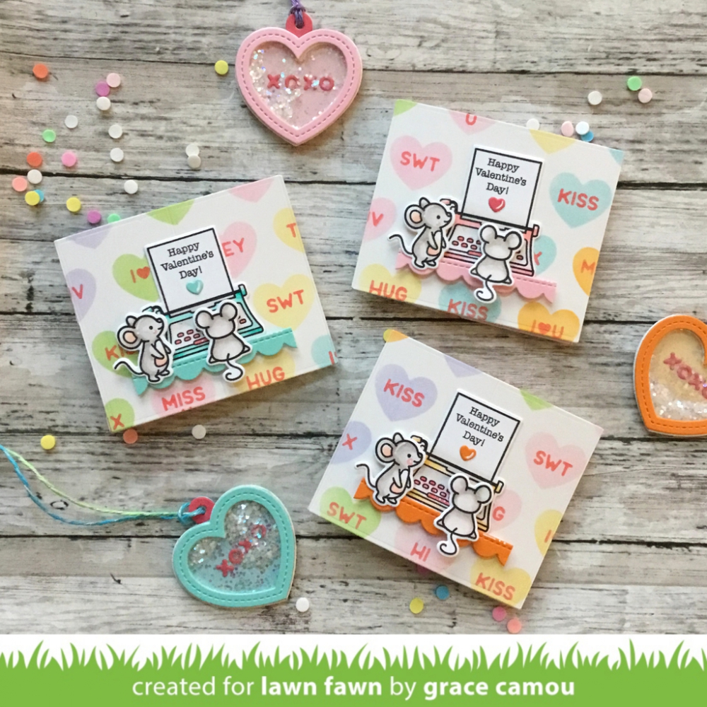 Bild 1 von Lawn Fawn Cuts  - Stanzschablone Center Picture Window Card Heart add-on