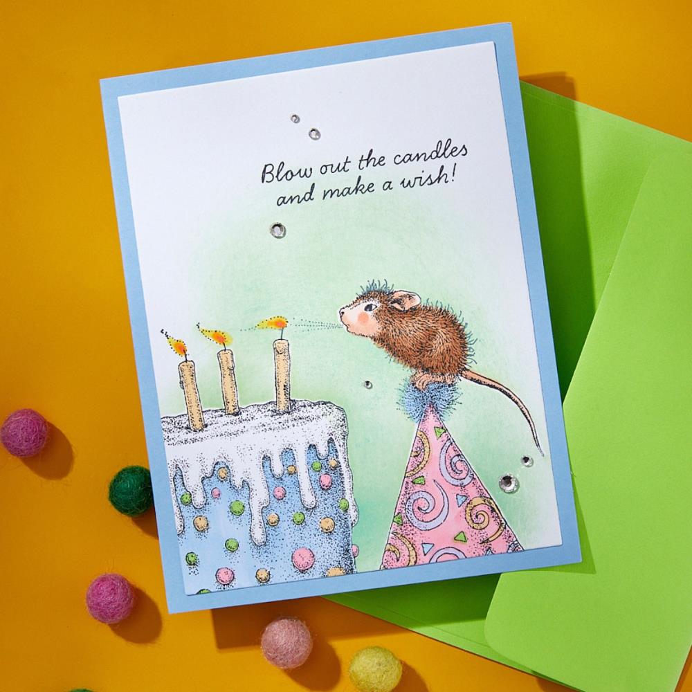 Bild 1 von Spellbinders Top Notch Birthday Cling Rubber Stamp Set - House Mouse Stempelgummi