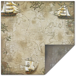 Bild 1 von Scrapbookpapier Treasure Map