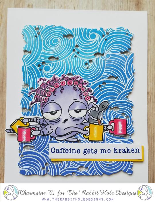 Bild 1 von The Rabbit Hole Designs Clear Stamps  - Caffeinated - Octopus - Tintenfisch