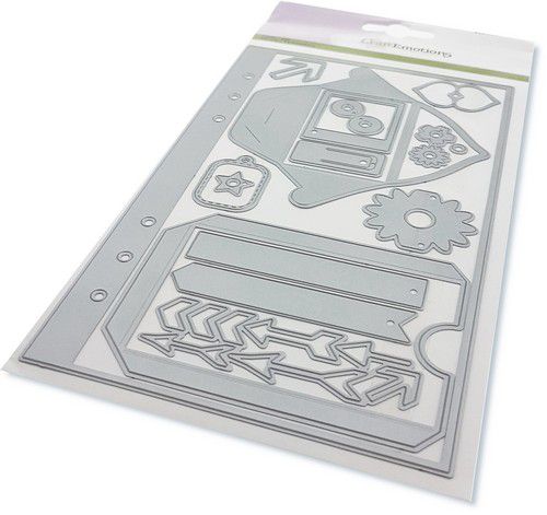 Bild 1 von CraftEmotions Die Planner essentials S-1 Card 12x20,5cm - Stanzschablone