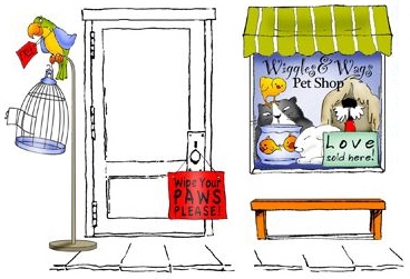 Bild 1 von Art Impressions Stempelgummi Door Ways Pet Shoppe