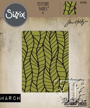 Bild 1 von Sizzix Texture Fades A2 Embossing Folder Leafy By Tim Holtz