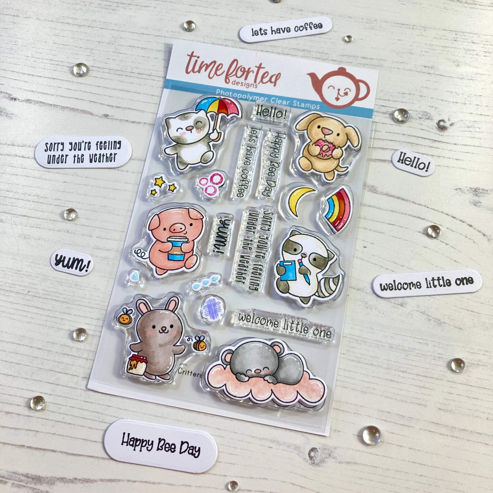 Bild 1 von time for tea designs - Clear Stamp Set - All Occasion Critters