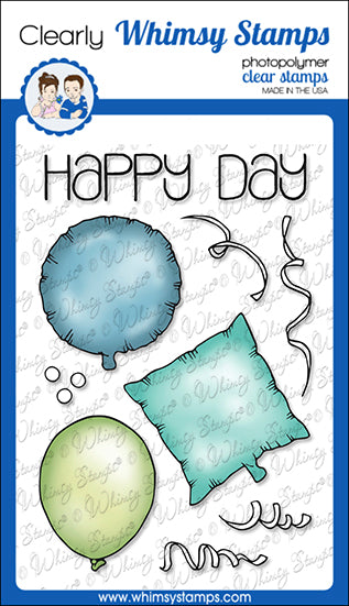Bild 1 von Whimsy Stamps Clear Stamps - Happy Day Balloons