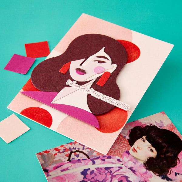 Bild 1 von Spellbinders Fragmented Gaze Etched Dies by Jaycee Gaspar - Stanz-Set Gesicht