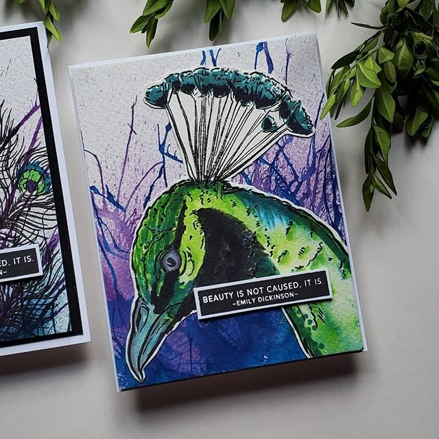 Bild 1 von Colorado Craft Company Clear Stamps - Big & Bold~Hope Sings Peacock