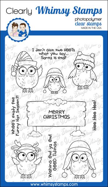 Bild 1 von Whimsy Stamps Clear Stamps - Christmas Hoo