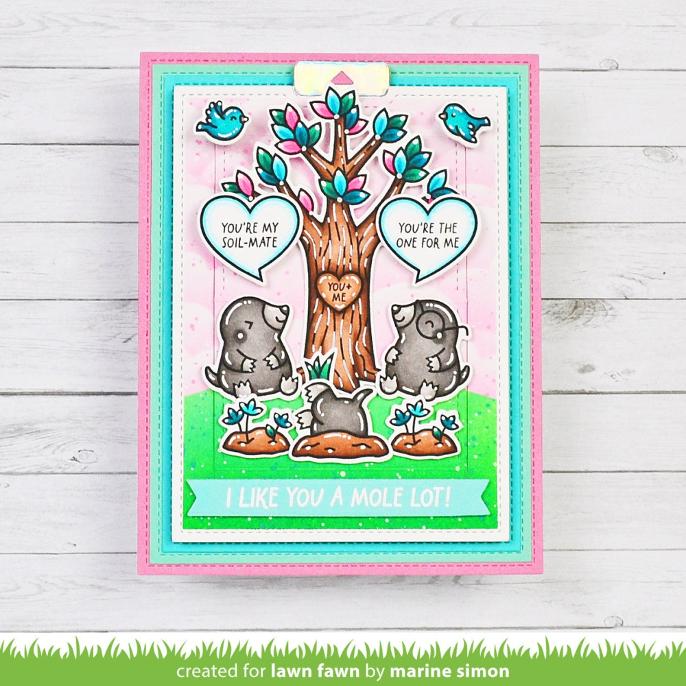 Bild 1 von Lawn Fawn Clear Stamps - a mole lot of love add-on