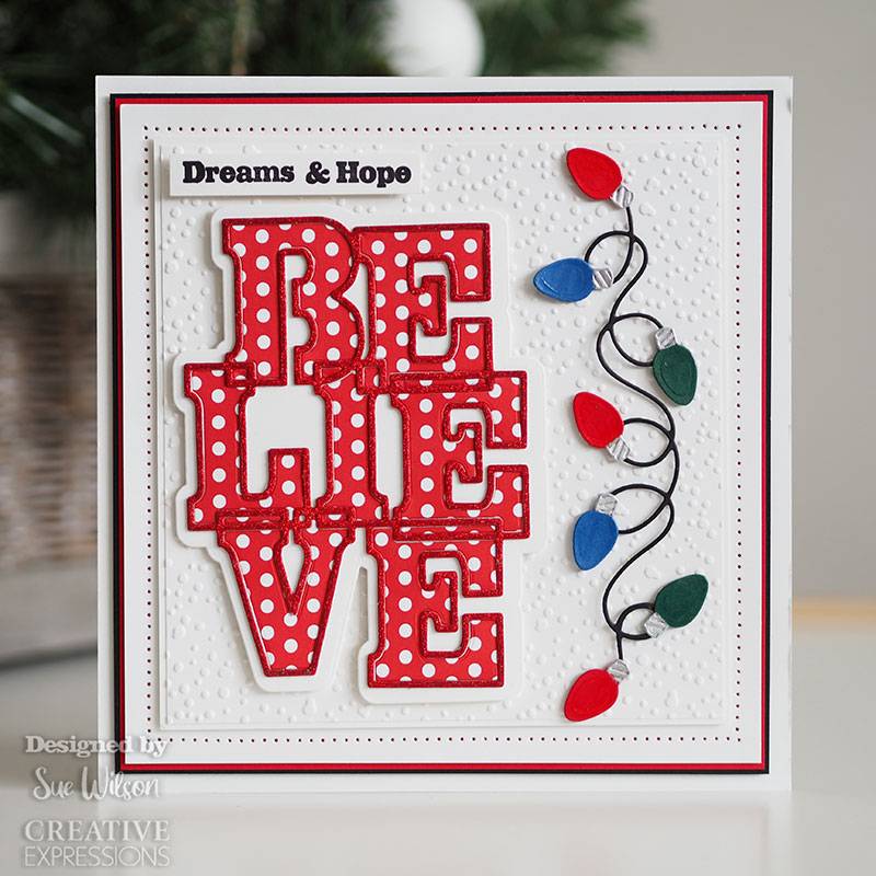 Bild 1 von Creative Expressions Big Bold Words Believe Craft Die & Stamp Set - Stanze & Stempel